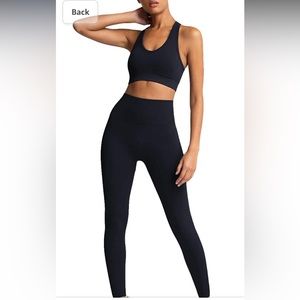 2 Piece High Waist Leggings with Sports Bra